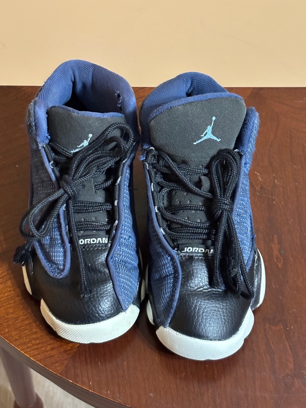 Jordan Kids' Navy and Black Retro Basketball Sneakers